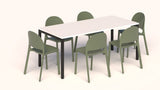 Avero Canteen Table and Bubble Chair Package
