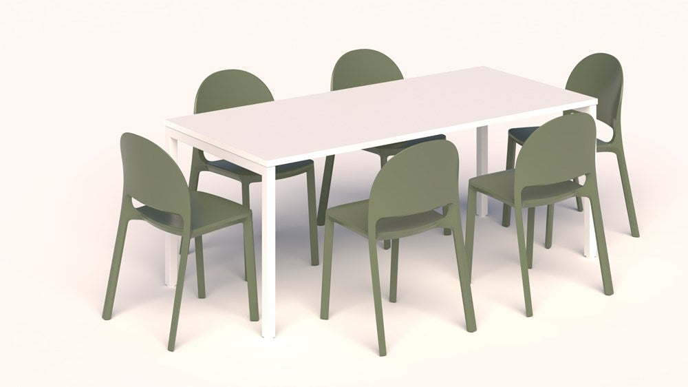 Avero Canteen Table and Bubble Chair Package