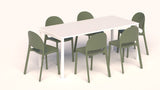 Avero Canteen Table and Bubble Chair Package