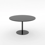 Essentials Meeting Table 900 dia Disc Base-Meeting Room Furniture-Black-Black-South Island-Commercial Traders - Office Furniture