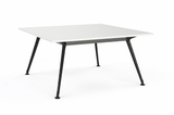 Euro Meeting Table 1800 x 1800-Meeting Room Furniture-Black-South Island Delivery (Ground Floor)-Commercial Traders - Office Furniture