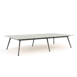 Euro Boardroom Table 3600 x 1800-Meeting Room Furniture-Silver Strata-Black Leg-North Island (Ground Floor)-Commercial Traders - Office Furniture