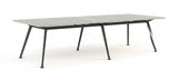 Euro Boardroom Table 3000 x 1200-Meeting Room Furniture-Silver Strata-Black Leg-North Island (Ground Floor)-Commercial Traders - Office Furniture