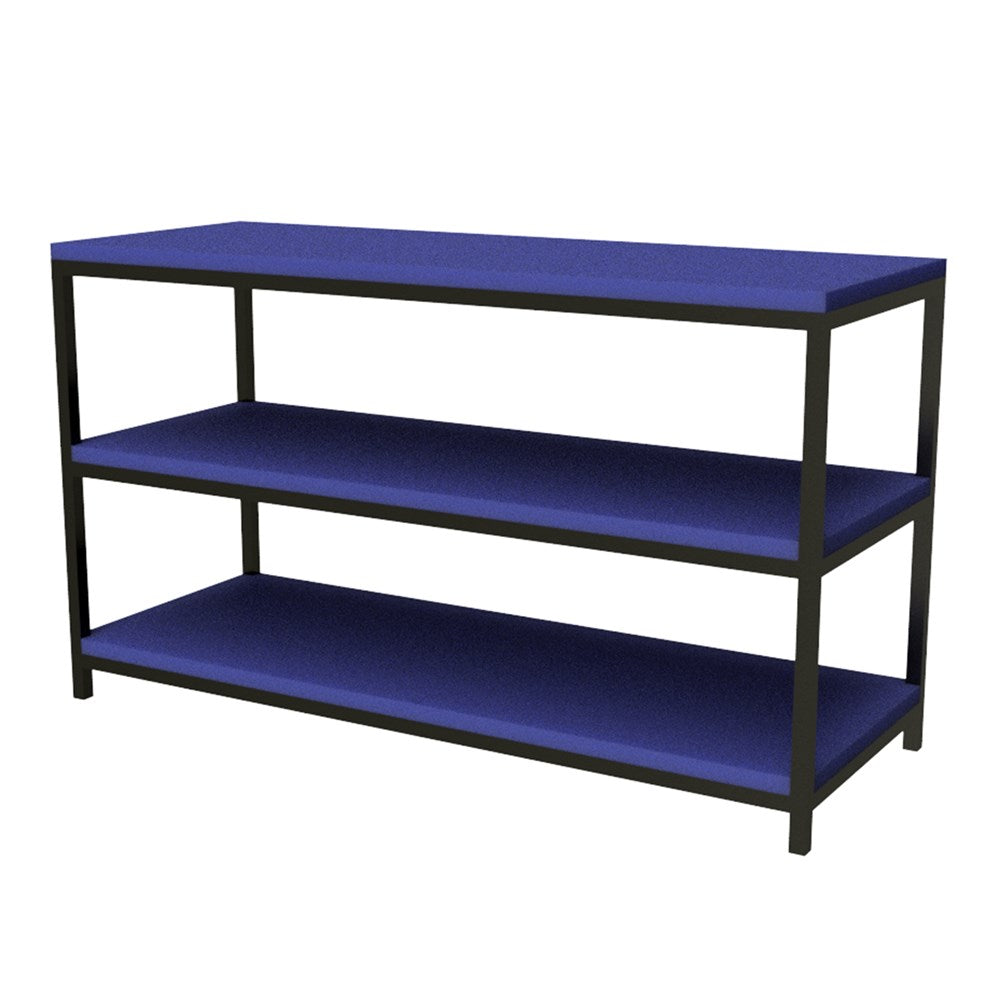 Shelving Unit Bag Rack 1200mm-Education Furniture-Blue-Commercial Traders - Office Furniture