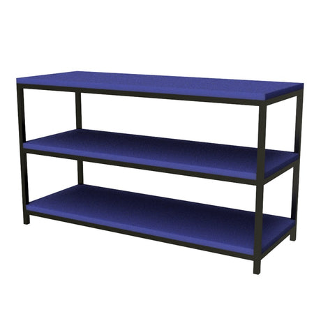 Shelving Unit Bag Rack 1200mm-Education Furniture-Blue-Commercial Traders - Office Furniture