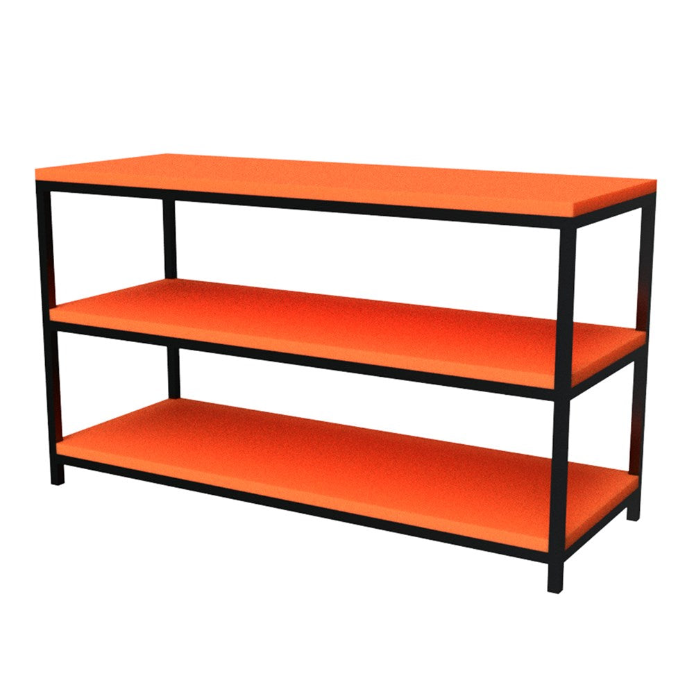 Shelving Unit Bag Rack 1200mm-Education Furniture-Orange-Commercial Traders - Office Furniture
