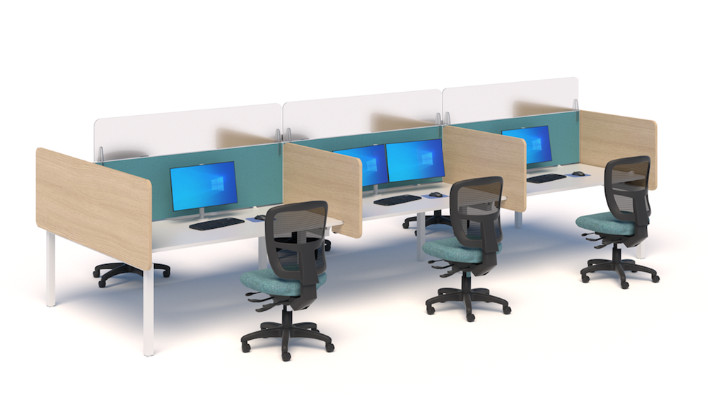 Perspex Screen Extension For System 25-Office Partitons-800 wide-Commercial Traders - Office Furniture