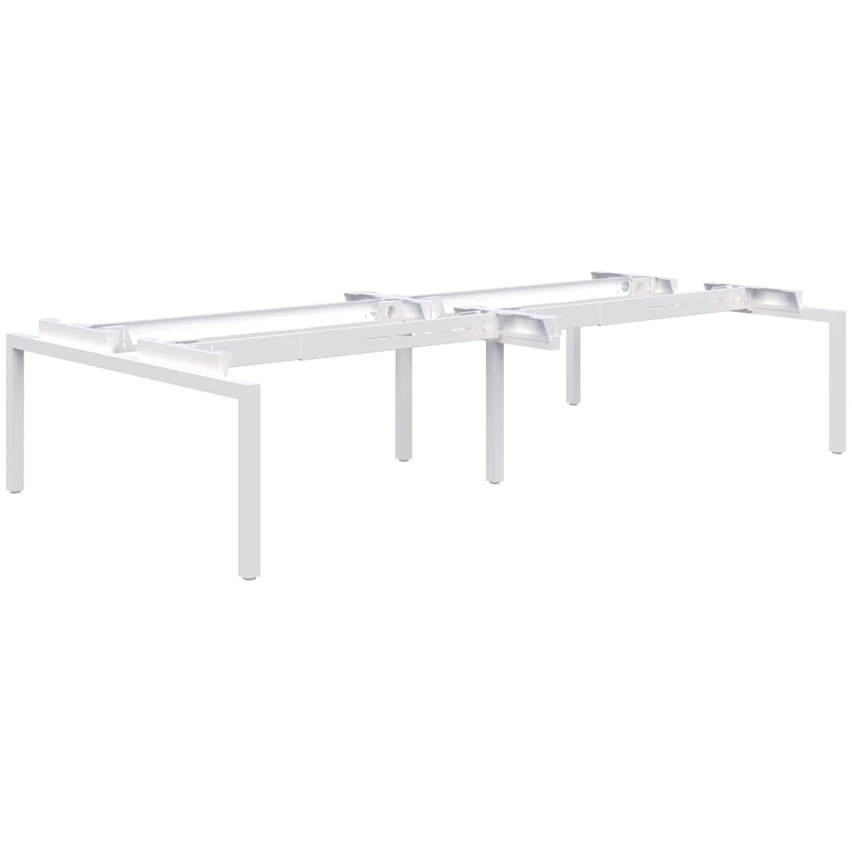 Balance Desk Base Only - 4 Pod Back to Back-Desks-Black-Commercial Traders - Office Furniture