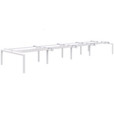 Balance Desk Base Only - 8 Pod Back to Back-Desks-Black-Commercial Traders - Office Furniture