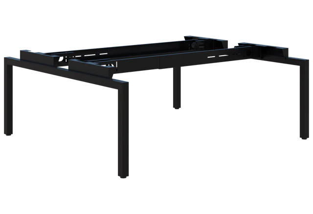 Balance Desk Base Only - 2 Pod Back to Back-Desks-Black-Commercial Traders - Office Furniture