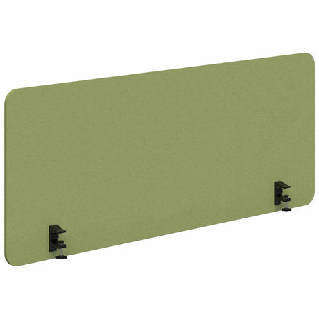 Sonic Acoustic Side Mount Screen - 800mm High-Acoustic-Banana Green-800 X 1200-Black-Commercial Traders - Office Furniture