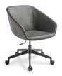 Barker with 5-star Base - Black Aluminium-Meeting Room Chairs-Keylargo-Commercial Traders - Office Furniture