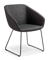 Barker Sled Base-Reception Chairs-Keylargo-Commercial Traders - Office Furniture