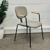 Bauhaus Chair-Meeting Room Chairs-Grey-Black-North Island-Commercial Traders - Office Furniture