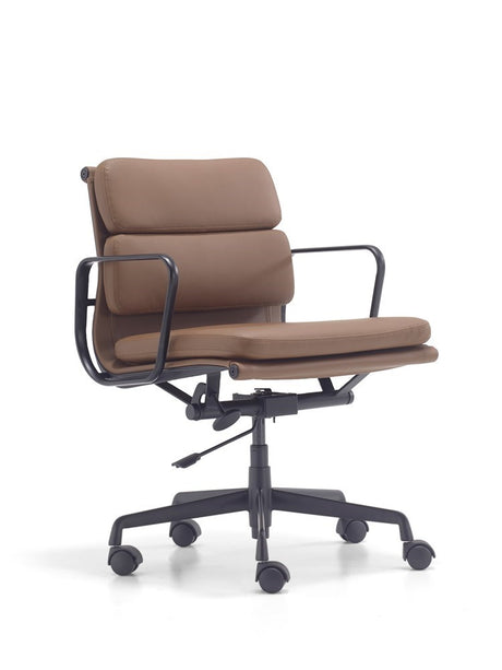 Benson Executive Chair-Office Chairs-Brown PU-Commercial Traders - Office Furniture
