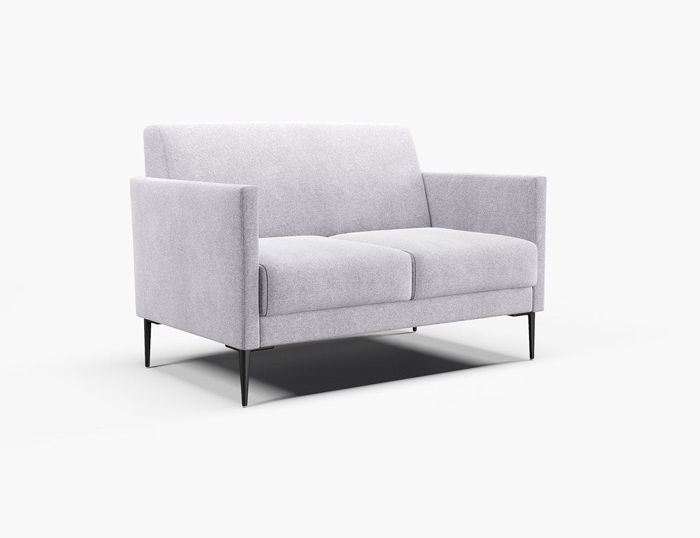 Bling 2 seater-Reception Furniture-Metal powder-coat-North Island Delivery-Lustrell (Vinyl)-Commercial Traders - Office Furniture