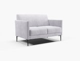 Bling 2 seater-Reception Furniture-Metal powder-coat-North Island Delivery-Lustrell (Vinyl)-Commercial Traders - Office Furniture