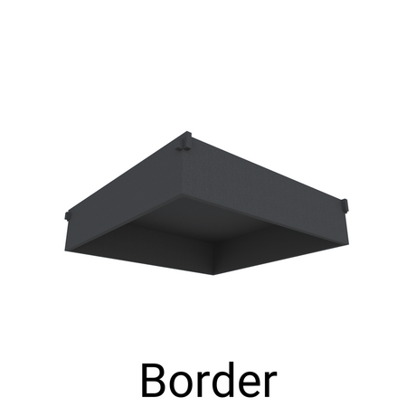 Acoustic Ceiling Tile - Border-Office Partitons-600 x 600-Wine-Commercial Traders - Office Furniture