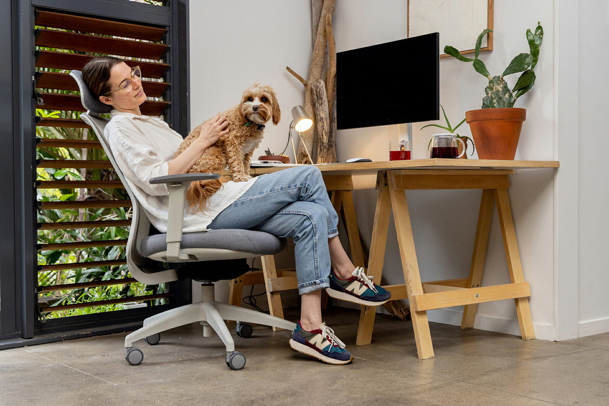 Buro Elan Grey Mesh Chair-Office Chairs-No Armrest-No Headrest-Flat Pack Please-Commercial Traders - Office Furniture