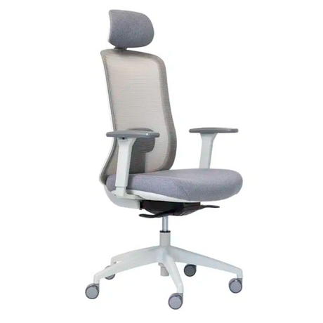 Buro Elan Grey Mesh Chair-Office Chairs-No Armrest-No Headrest-Flat Pack Please-Commercial Traders - Office Furniture
