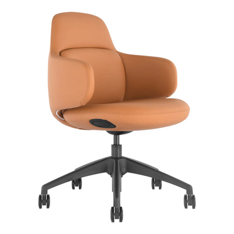 Buro Odyssey-Office Chairs-Black PU-Flat Pack Please-Commercial Traders - Office Furniture