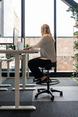 Buro Polo Stool-Office Chairs-Castors-Flat Pack Please-Commercial Traders - Office Furniture