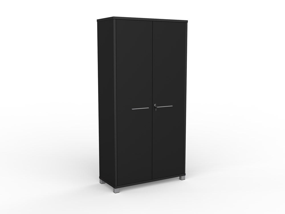 Cubit Cupboard 1800 H x 900 W-Storage-Black-Commercial Traders - Office Furniture