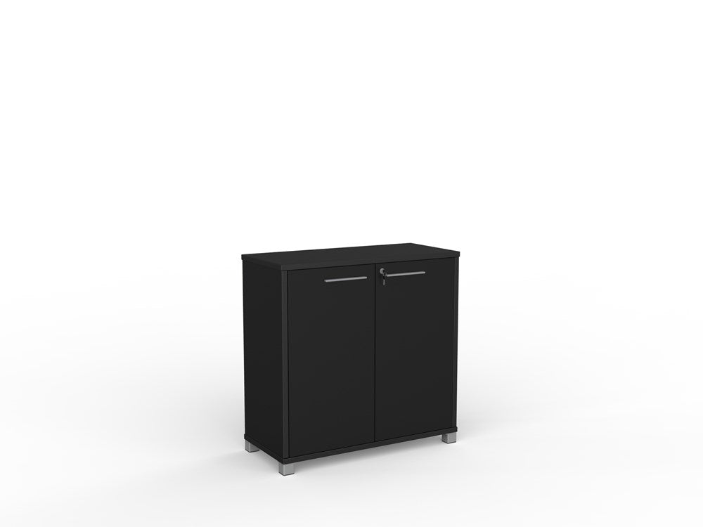 Cubit Cupboard 900 H x 900 W-Storage-Black-Commercial Traders - Office Furniture