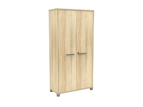 Cubit Cupboard-Storage-1800H x 900W-Atlantic Oak-Commercial Traders - Office Furniture