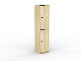 Cubit Lockers-Storage-2-Door-Atlantic Oak-Commercial Traders - Office Furniture