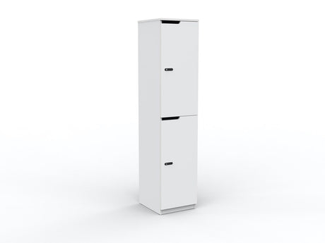 Cubit Lockers-Storage-2-Door-White-Commercial Traders - Office Furniture