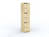 Cubit Lockers-Storage-3-Door-Atlantic Oak-Commercial Traders - Office Furniture