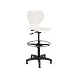 Mata Architectural Chair-Office Chairs-Black-Castors-No seat pad-Commercial Traders - Office Furniture