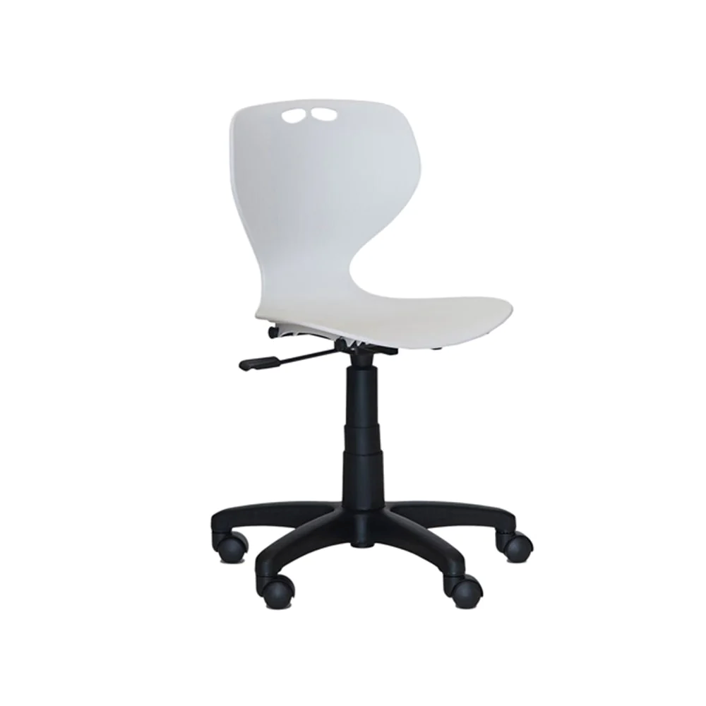 Mata Secretarial Chair-Office Chairs-Black-Castors-No seat pad-Commercial Traders - Office Furniture
