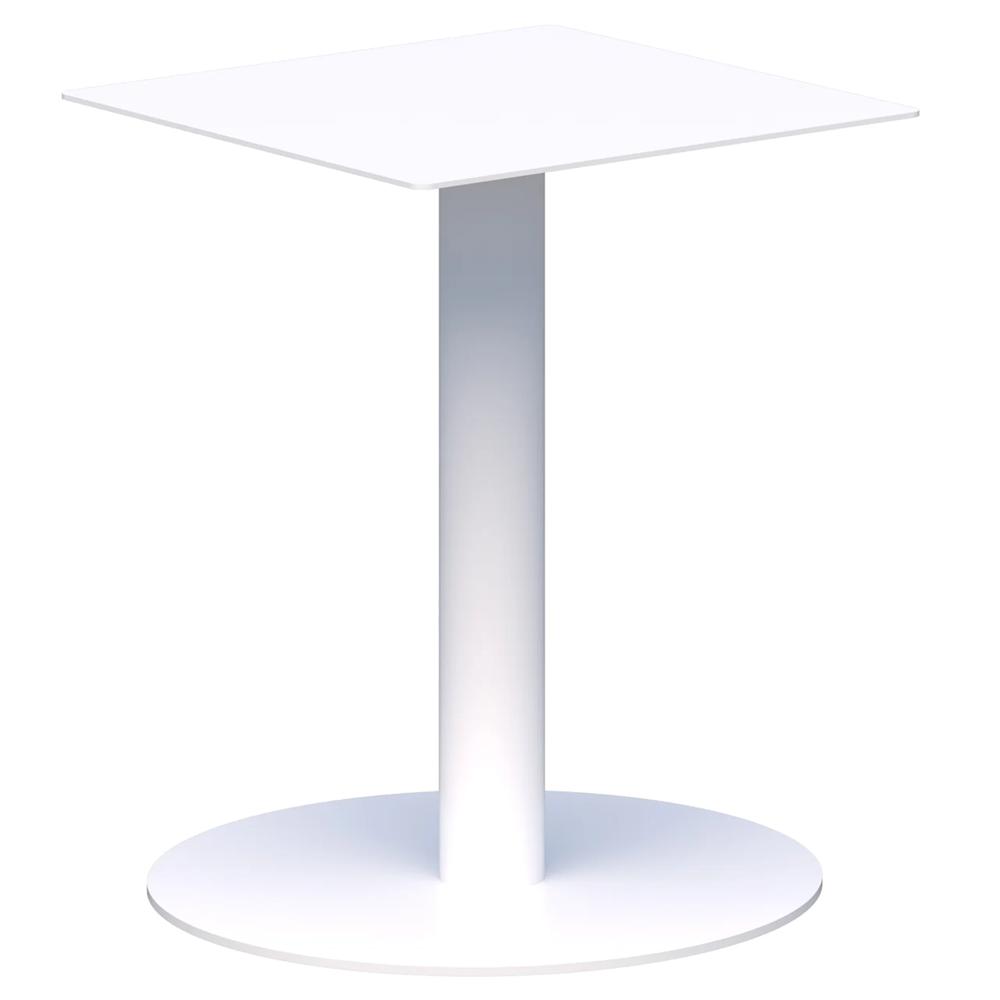 Classic Coffee Table - Base Only-Coffee Tables-Round-White-Commercial Traders - Office Furniture