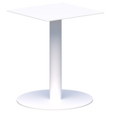 Classic Coffee Table - Base Only-Coffee Tables-Round-White-Commercial Traders - Office Furniture