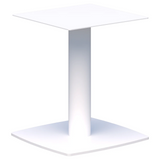 Classic Coffee Table - Base Only-Coffee Tables-Round-White-Commercial Traders - Office Furniture