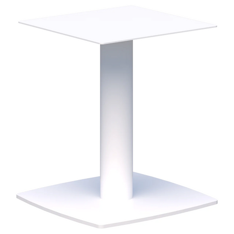 Classic Coffee Table - Base Only-Coffee Tables-Round-White-Commercial Traders - Office Furniture