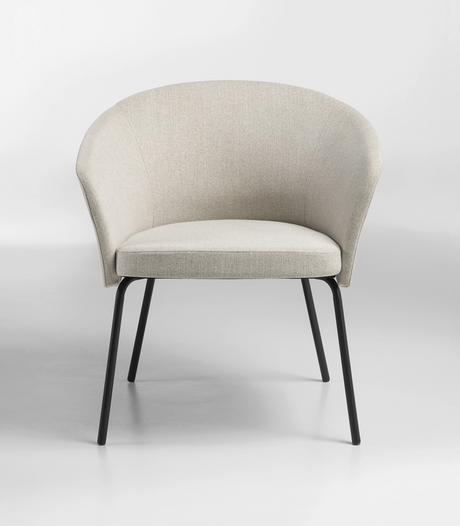 Clove Visitor Chair-Reception Furniture-Oatmeal-Commercial Traders - Office Furniture