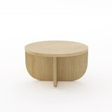 Karaka Coffee Table - 600mm dia-Storage-Refined Oak-North island Delivery (Ground Floor)-Commercial Traders - Office Furniture