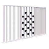 Connect 70 - Freestanding/Angled Fin/Planter 1890H-Office Partitons-Snow Velvet-White-3600mm-Commercial Traders - Office Furniture