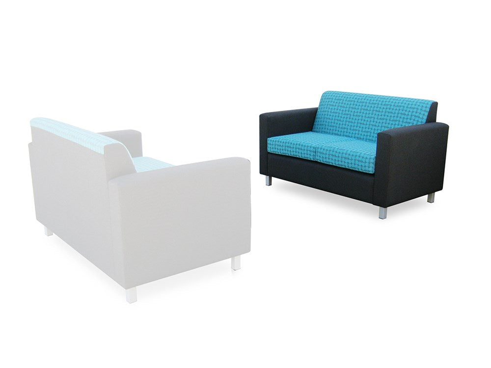 Cosmo 2 seater-Reception Furniture-North Island Delivery-Lustrell (Vinyl)-Commercial Traders - Office Furniture