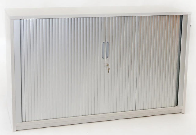 Essentials Tambour - 900h x 1200w-Storage-Affinity Maple-North Island Delivery-Commercial Traders - Office Furniture