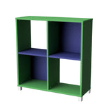 Storage Unit 4 Cube-Education Furniture-Green/Blue-Commercial Traders - Office Furniture