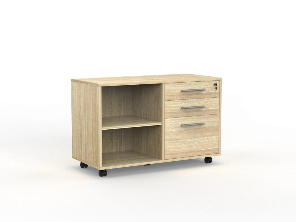 Cubit Caddy Drawers-Storage-Atlantic Oak-No Thanks-Commercial Traders - Office Furniture