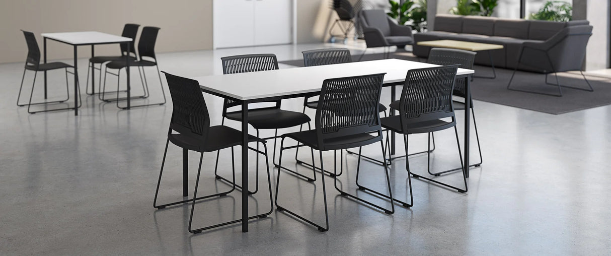 Cubit Canteen Table-Lunchroom Tables-1600 x 800-White-Commercial Traders - Office Furniture