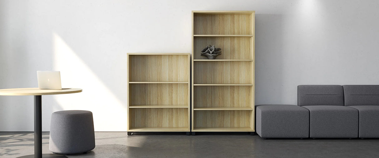 Cubit Bookcase 1800 H x 900 W-Storage-White-Commercial Traders - Office Furniture