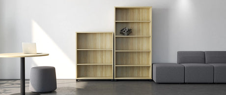 Cubit Bookcase 1200 H x 900 W-Storage-Nordic Maple-Commercial Traders - Office Furniture