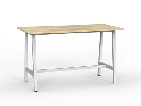 Cubit Bar Leaner-Meeting Room Furniture-1600 x 800-White-White-Commercial Traders - Office Furniture