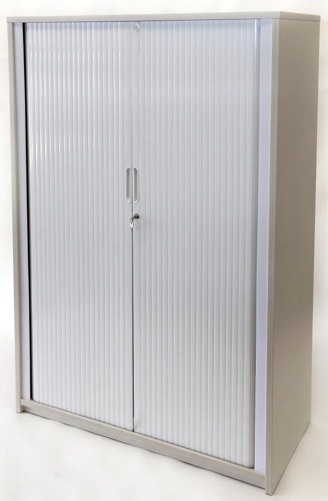 Essentials Tambour - 2000h x 1200w-Storage-Affinity Maple-North Island Delivery-Commercial Traders - Office Furniture